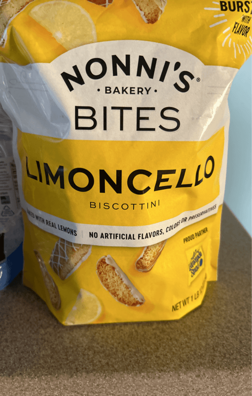 Nonni'S Limoncello Biscottini Bites