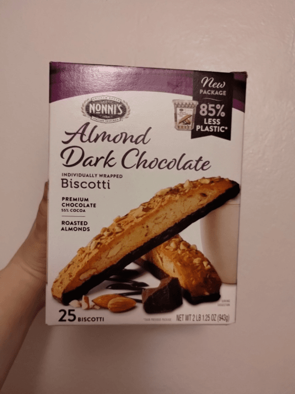 Nonni'S Almond Dark Chocolate Biscotti