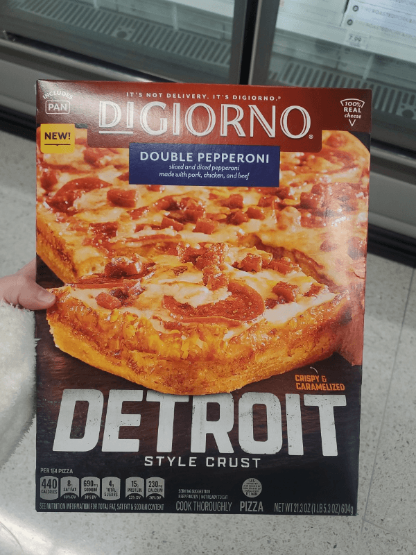 Digiorno Detroit Style Crust Double Pepperoni Pizza