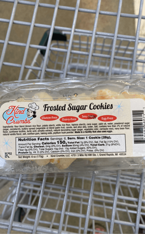 Kind Crumbs Frosted Sugar Cookies