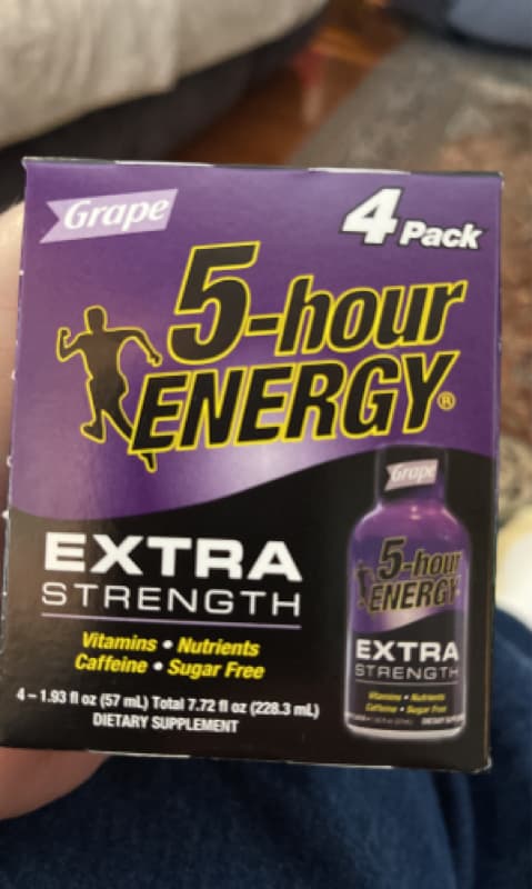 Living Essentials Extra Strength 5-Hour Energy Grape Flavor Vitamins