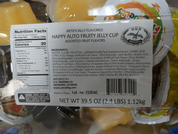 Happy Time Happy Auto Fruity Jelly Cup Assorted Fruit Flavors
