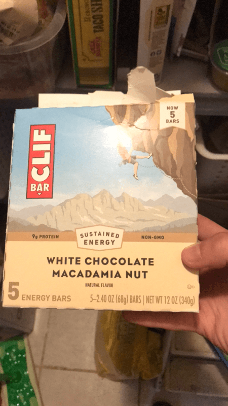 Clif Bar Sustained Energy White Chocolate Macadamia Nut Energy Bars