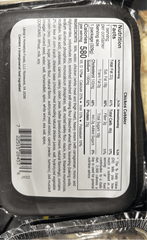 Ukrop'S Chicken Cobbler