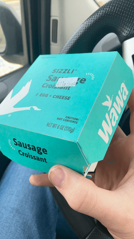 Wawa Sizzli Egg + Cheese Sausage Croissant