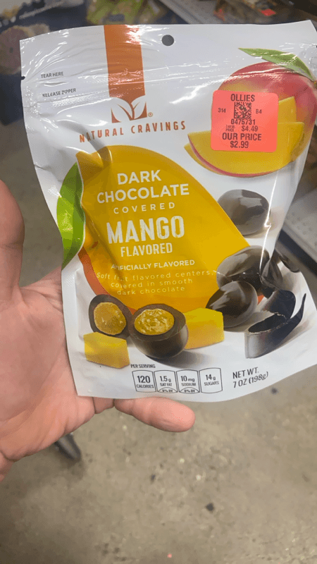 Natural Cravings Dark Chocolate Covered Mango