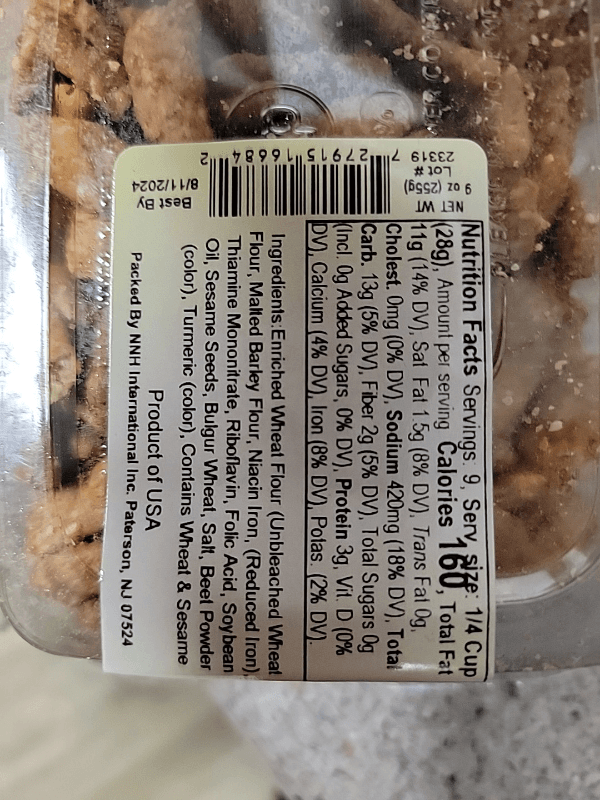 Nutty Naturals Original Sesame