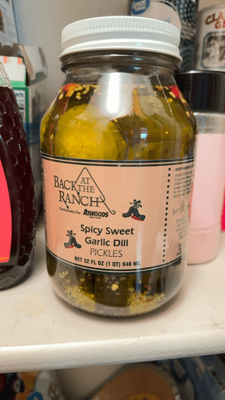 Back At The Ranch Spicy Sweet Garlic Dill Pickles