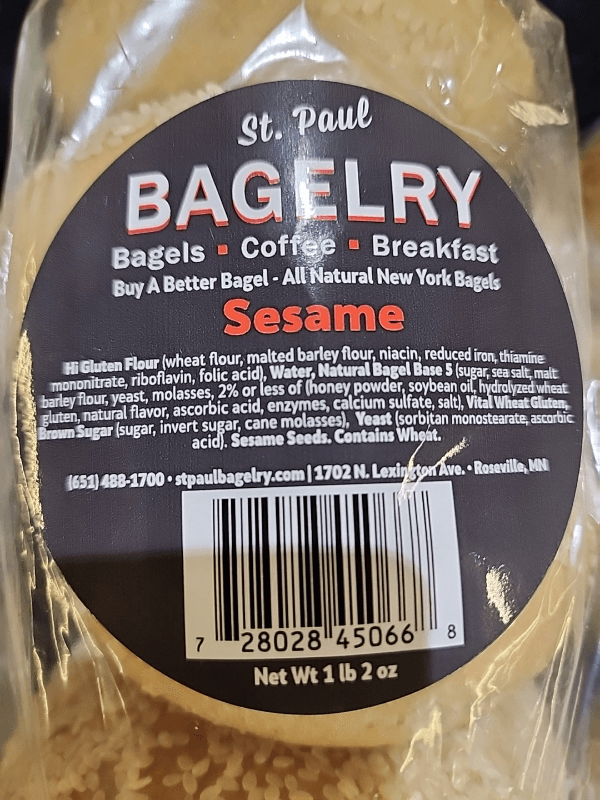St. Paul Bagelry Sesame Bagels