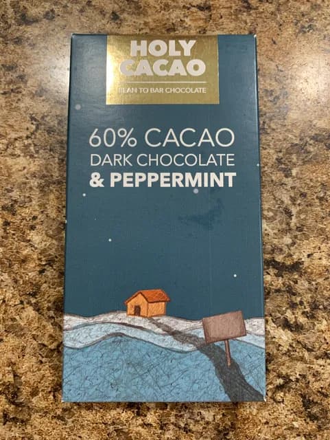Holy Cacao 60% Cacao Dark Chocolate & Peppermint