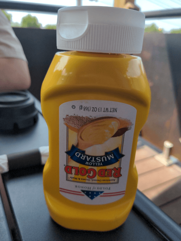 Red Gold Yellow Mustard
