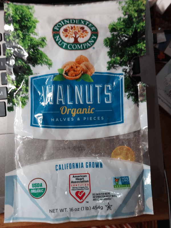 Poindexter Nut Company Organic California Grown Walnuts Halves &
