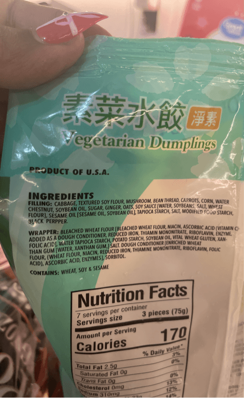 Fortune Avenue Vegetarian Dumplings