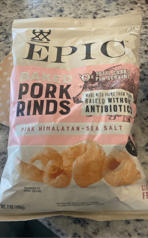 Epic Baked Pork Rinds Pink Himalayan Sea Salt