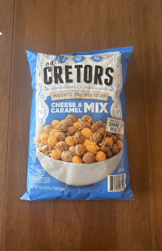 G.H. Cretors Handcrafted Small-Batch Popcorn Cheese & Caramel Mix