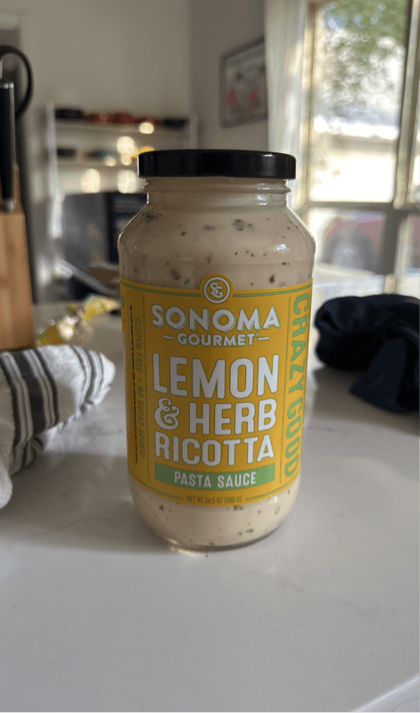 Sonoma Gourmet Lemon & Herb Ricotta Pasta Sauce