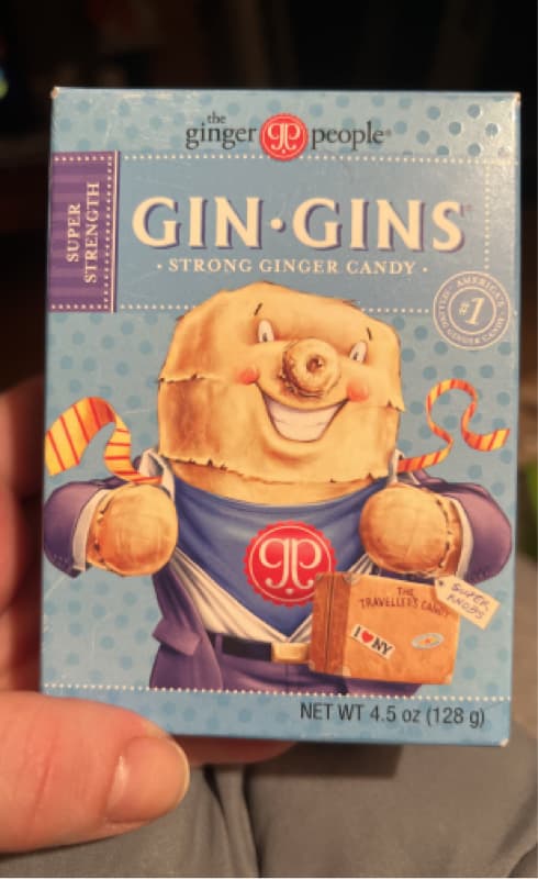 The Ginger People Gin-Gins Strong Ginger Candy, Super Strength