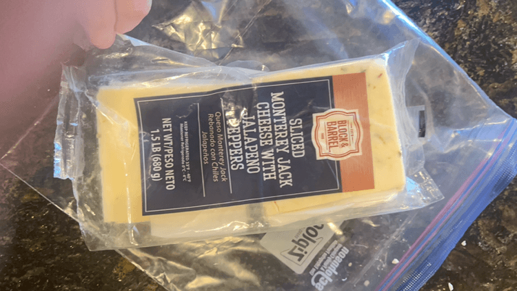Block & Barrel Sliced Monterey Jack Cheese With Jalapeno Peppers