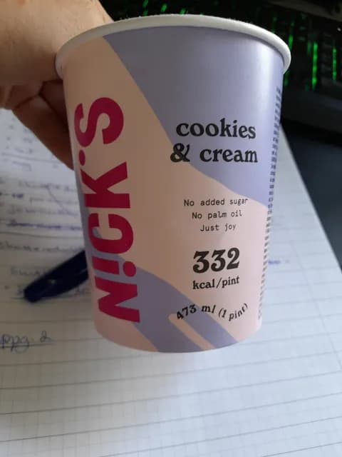 Nick'S Vanilla Ice Cream With Cookies