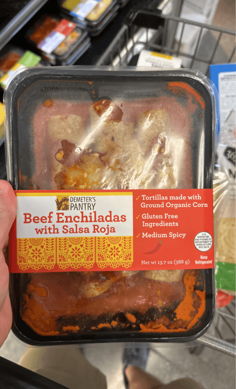 Demeter'S Pantry Beef Enchiladas With Salsa Roja