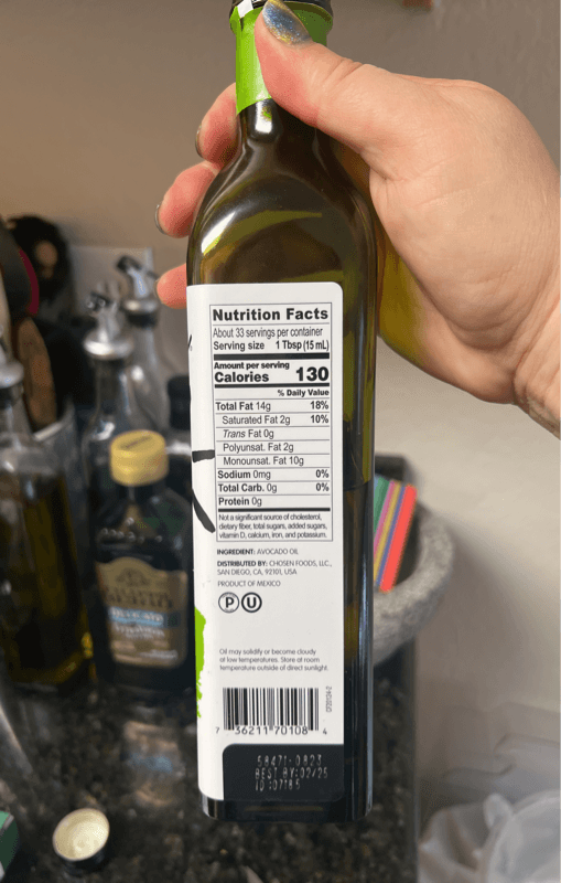 Chosen Foods 100% Pure Avocado Oil