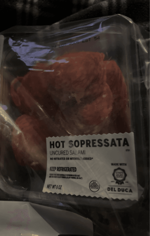 Del Duca Hot Sopressata Uncured Salami