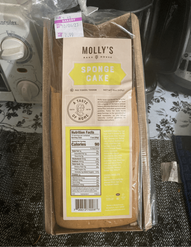 Molly'S Bake House Sponge Cake