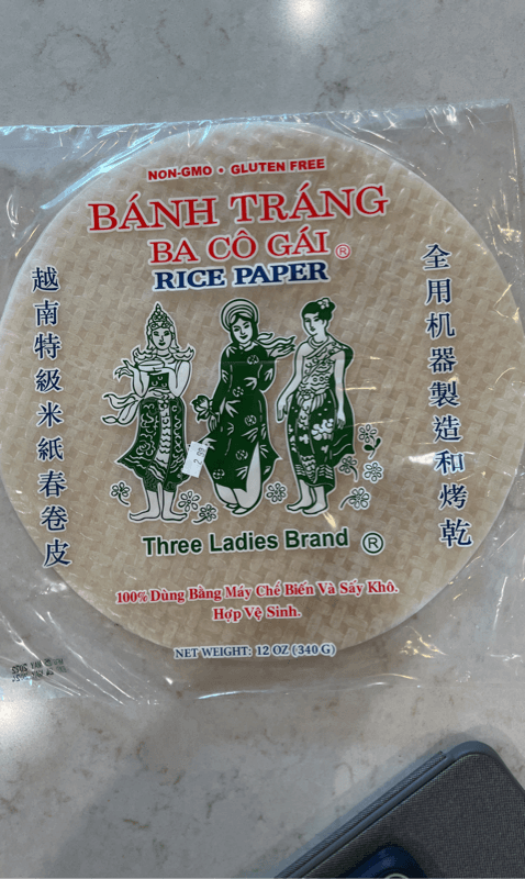 Three Ladies Brand Gluten Free Rice Paper