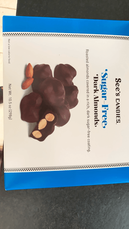 See'S Candies Sugar-Free Dark Almonds