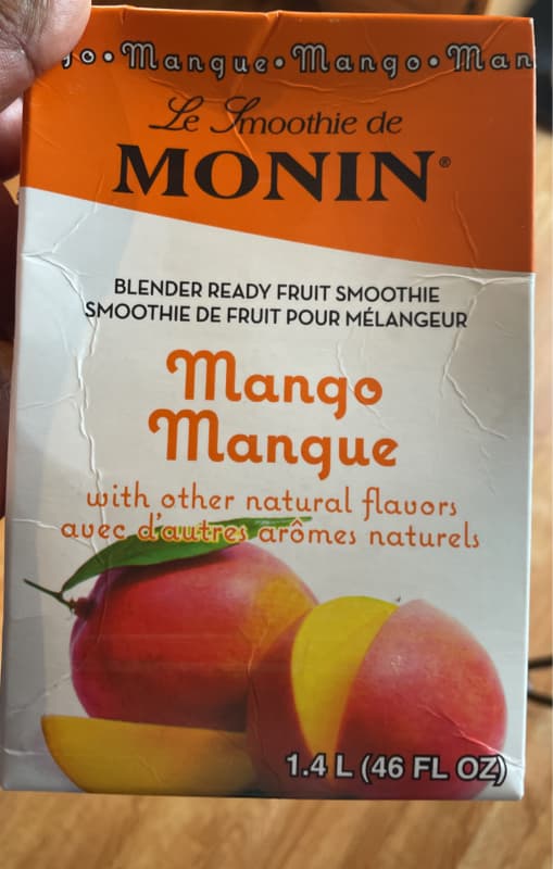 Monin Mango Blender Ready Fruit Smoothie