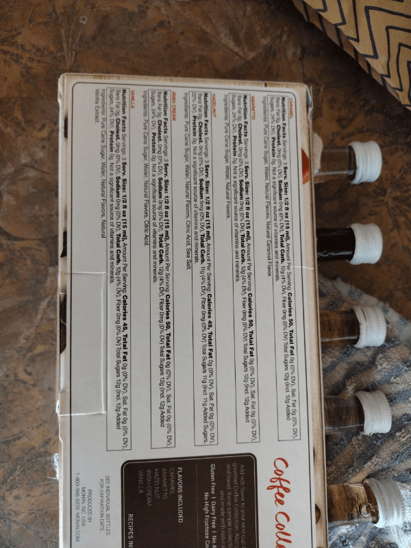 Monin Coffee Collection Gourmet Flavorings Five