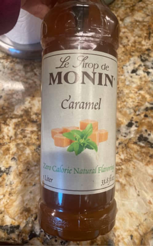 Monin Caramel Zero Calorie Natural Flavoring