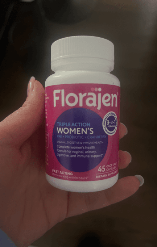 Florajen Triple Action Women'S Cranberry Pre + Probiotic 45 Capsules