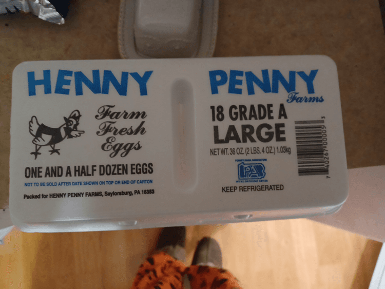 Henny Farm Fresh Eggs - One And A Half Dozen