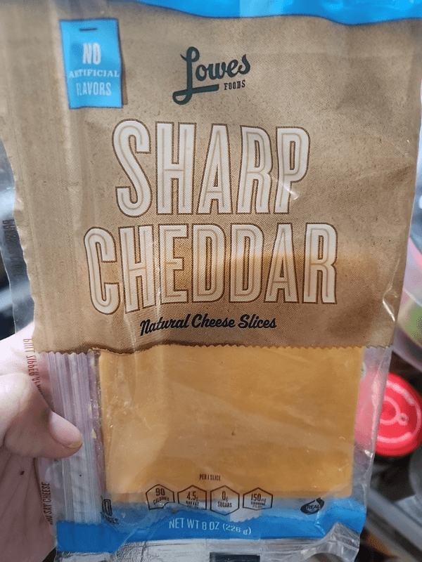 Lowes Foods Sharp Cheddar Natural Cheese