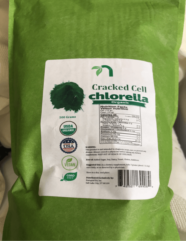 Nutopia Usa Organic Cracked Chlorella 500 Grams