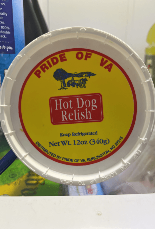 Pride Of Va Hot Dog Relish