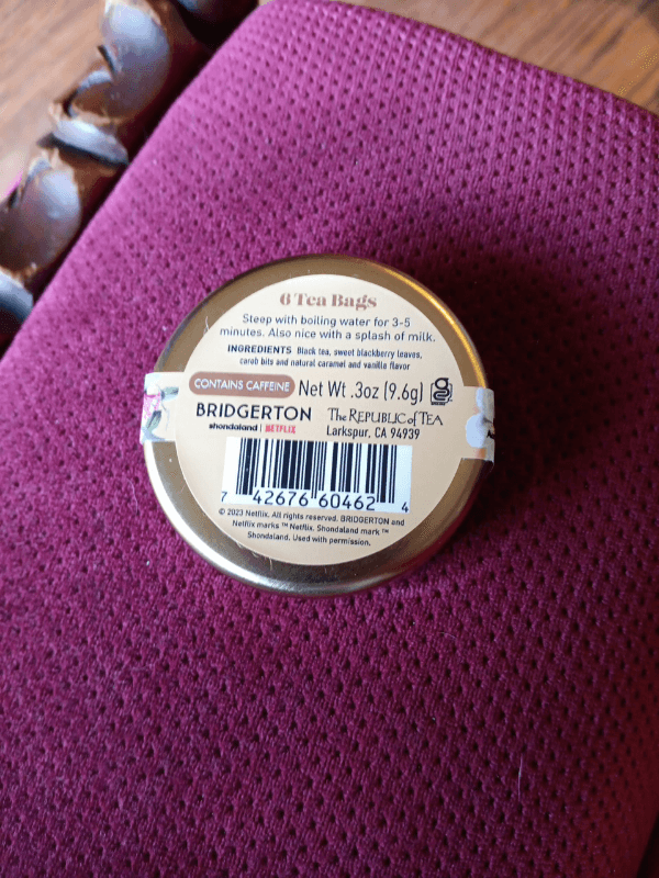 The Republic Of Tea Bridgerton Caramel Vanilla Macaron Tea