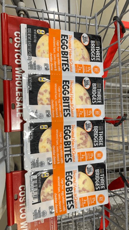 Three Bridges Uncured Ham & Cheese Egg Bites