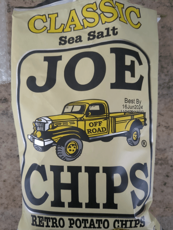 Joe Chips Classic Sea Salt Retro Potato Chips