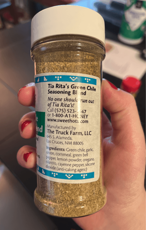 Tia Rita'S Green Chile Seasoning Blend