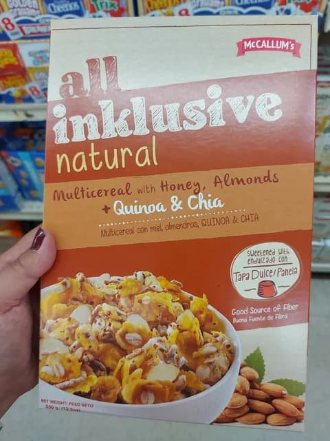 Mc Callum'S All Inklusive Natural Multicereal With Honey, Almonds + Quinoa & Chia