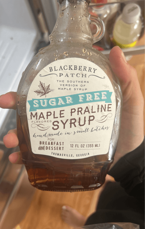 Blackberry Patch Sugar Free Maple Praline Flavored Syrup