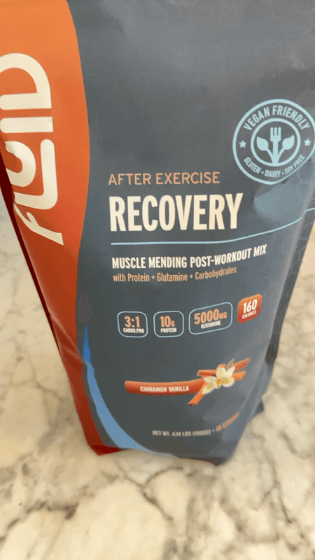 Fluid After Exercise Recovery Muscle Mending Post-Workout Mix Cinnamon Vanilla