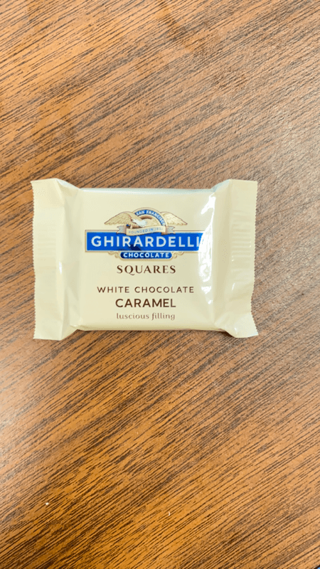 Ghirardelli Chocolate Squares White Chocolate Caramel Luscious Filling