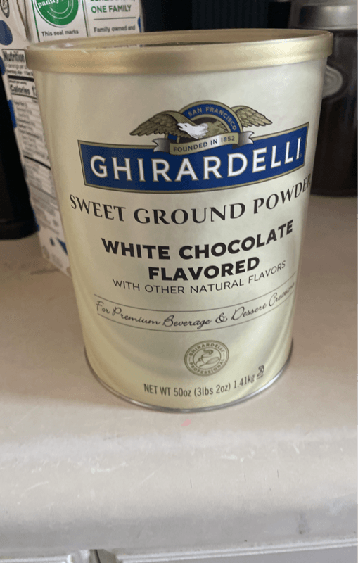 Ghirardelli Sweet Ground Powder White Chocolate Flavored