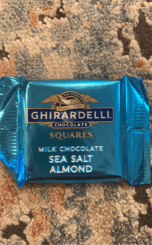 Ghirardelli Chocolate Milk Chocolate Sea Salt Almond Squares