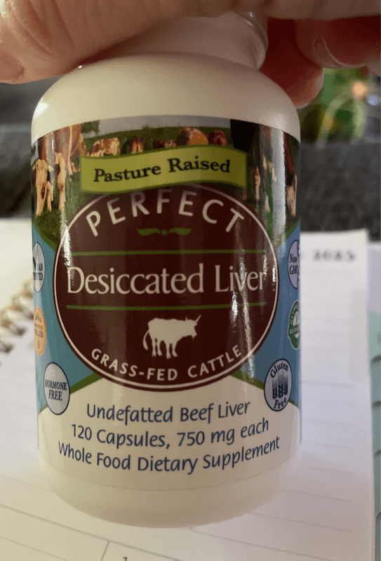 Perfect Desiccated Liver Grass-Fed Cattle Undefatted Beef Liver Whole Food Dietary Supplement