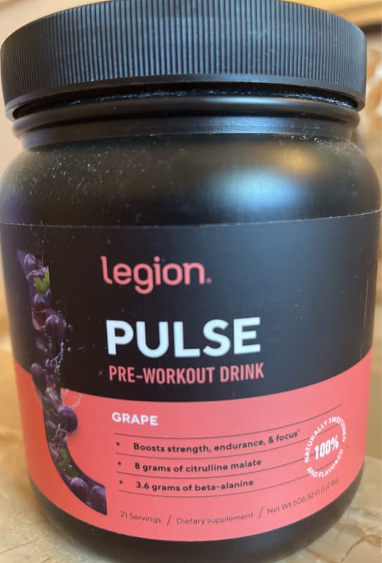 Legion Pulse Grape Pre-Workout Drink