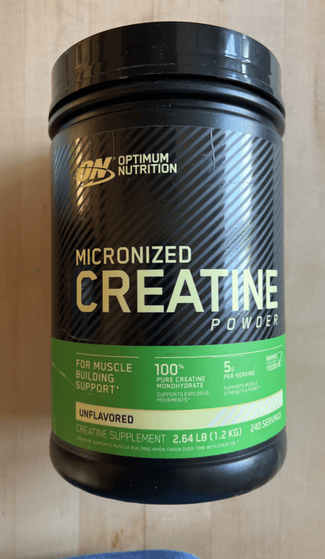Optimum Nutrition Unflavored Micronized Creatine Powder